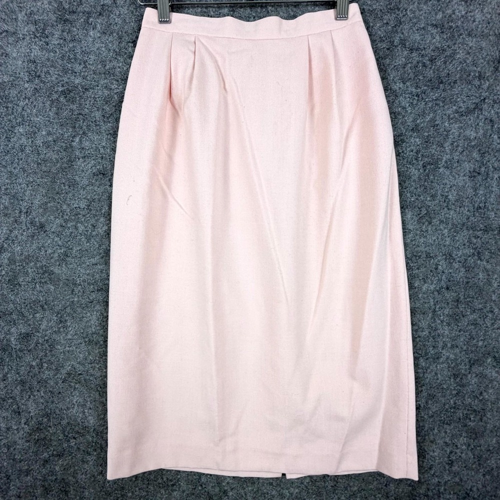 Vintage Sassco Pencil Skirt Womens 4 Pink Career Office Chic Girly Feminine